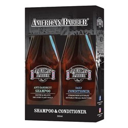 AMERICAN BARBER Anti dandruff shampoo / conditioner 300ml duo